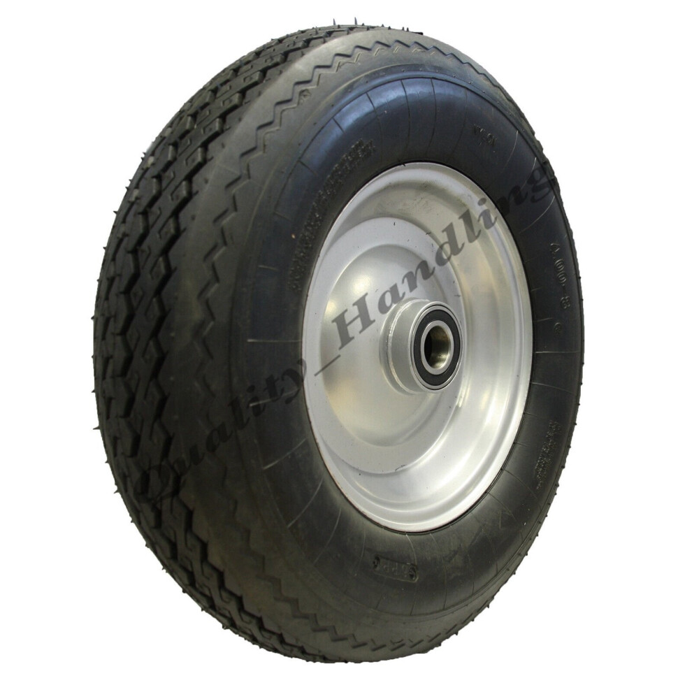 roue de brouette robuste, 6ply, 400-8 16", 25mm roulements à billes