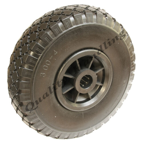 Parnells 10" 260x85mm puncture proof, flat free wheel, 25mm roller bearing