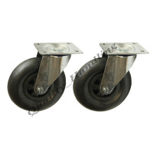 Rodízios giratórios de 8" 200mm à prova de perfuração 200x50mm sem planos - conjunto de 2