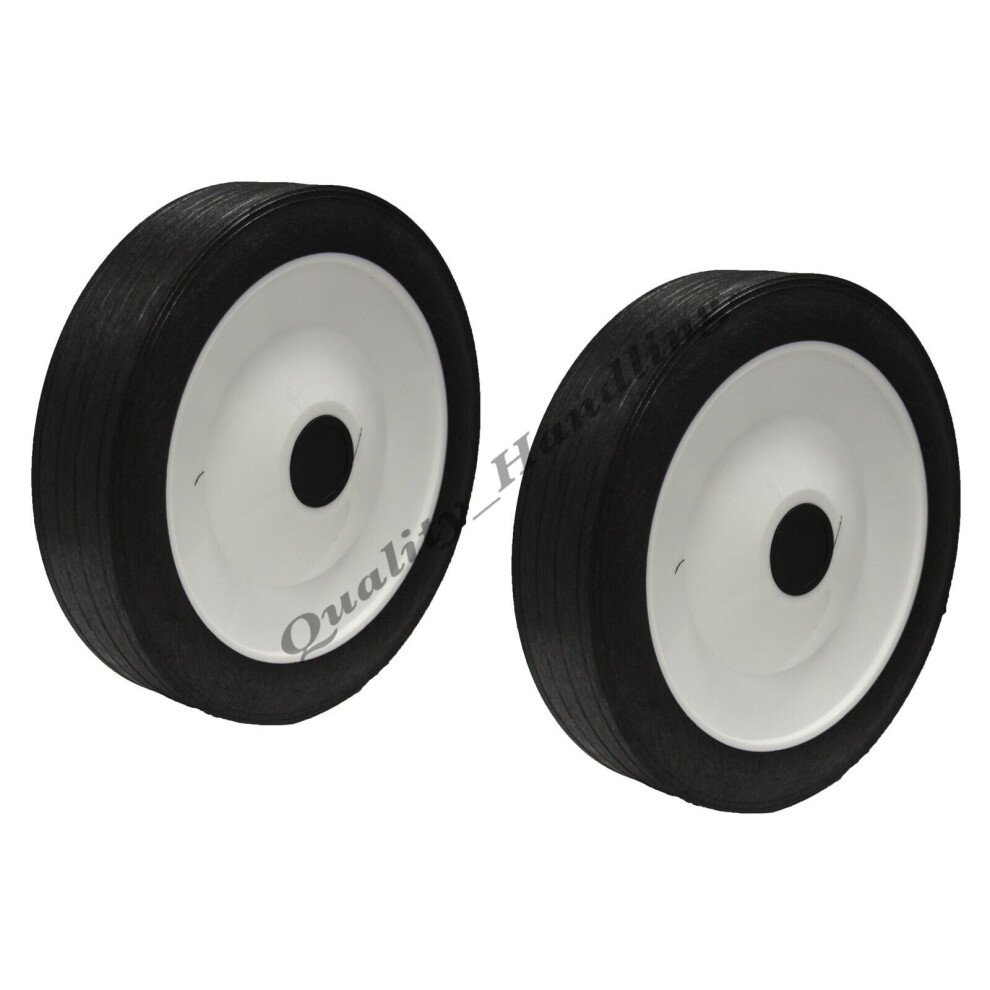 200mm 8" Lawnmower wheel, replacement rubber wheel, truck- set of 2