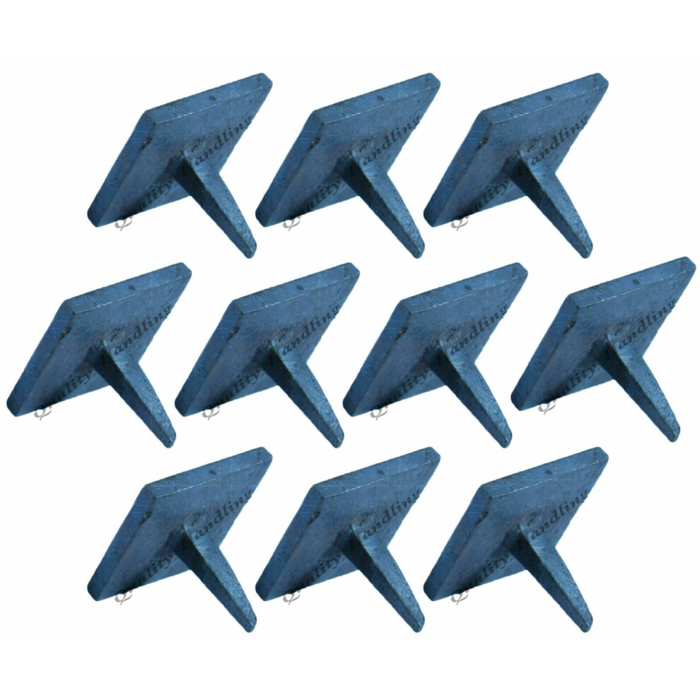 Set of 10 Decorative nails - wrought iron - Door nails