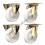 Parnells 80-mm-Edelstahl-Bock- und Lenkrollen, je 150 kg, 4er-Set 1