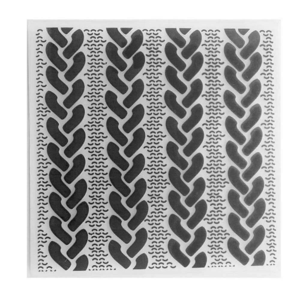 (No.9-Rope Lace) Dot Grid Net Plastic Embossing Folders Template Dies Stencil Flower Lace Line Wave Frame