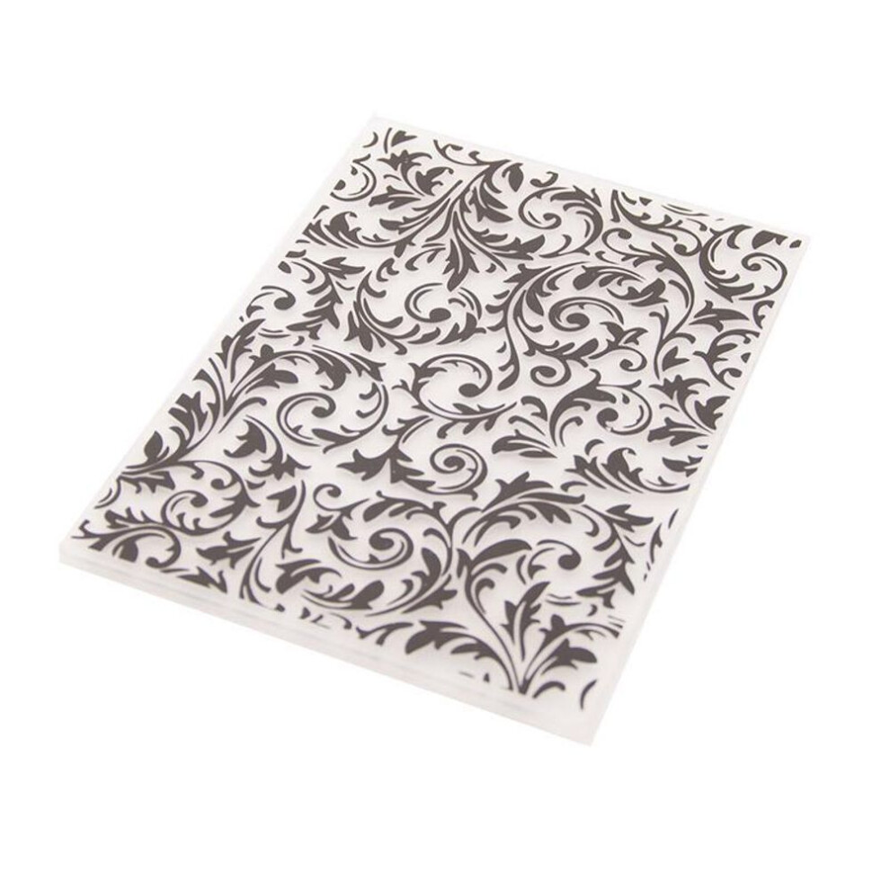 (No.9-Vine Frame) Rattan Garland Plastic Embossing Folders Template Dies Stencil Vine Grid Dot Net Flower Frame