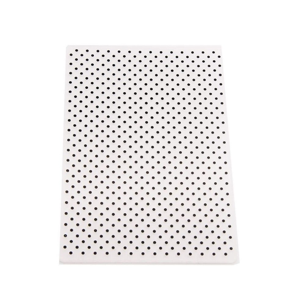 (No.8-Grid Dot) Rattan Garland Plastic Embossing Folders Template Dies Stencil Vine Grid Dot Net Flower Frame