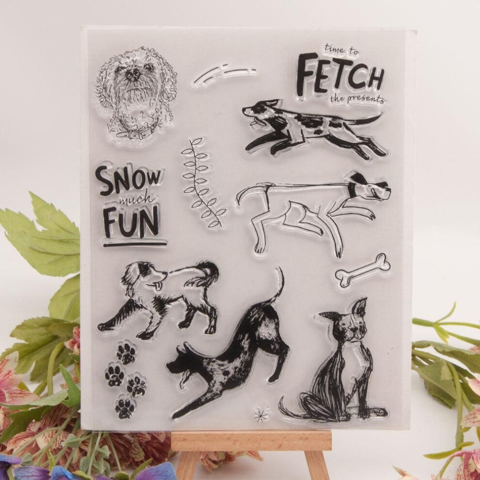 (No.3-Dog Bone) Animal Dog Cat Transparent Silicone Clear Stamps For Seal Diy Scrapbooking Photo Album Flower Butterfly Merry Christmas 2023