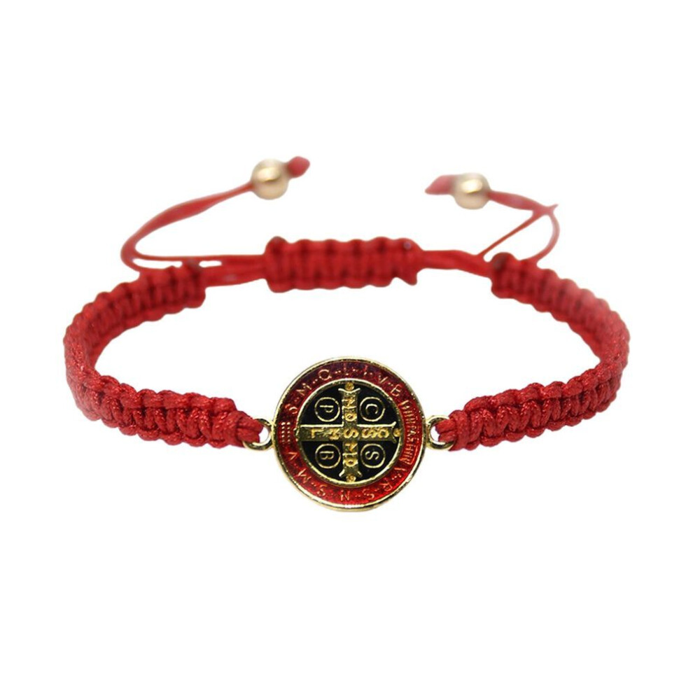 (red) Chinese Knot Red String Attract Luck Wealth Bracelet Ancient Coin Wristband For Women Men Hand Accessory Feng Shui