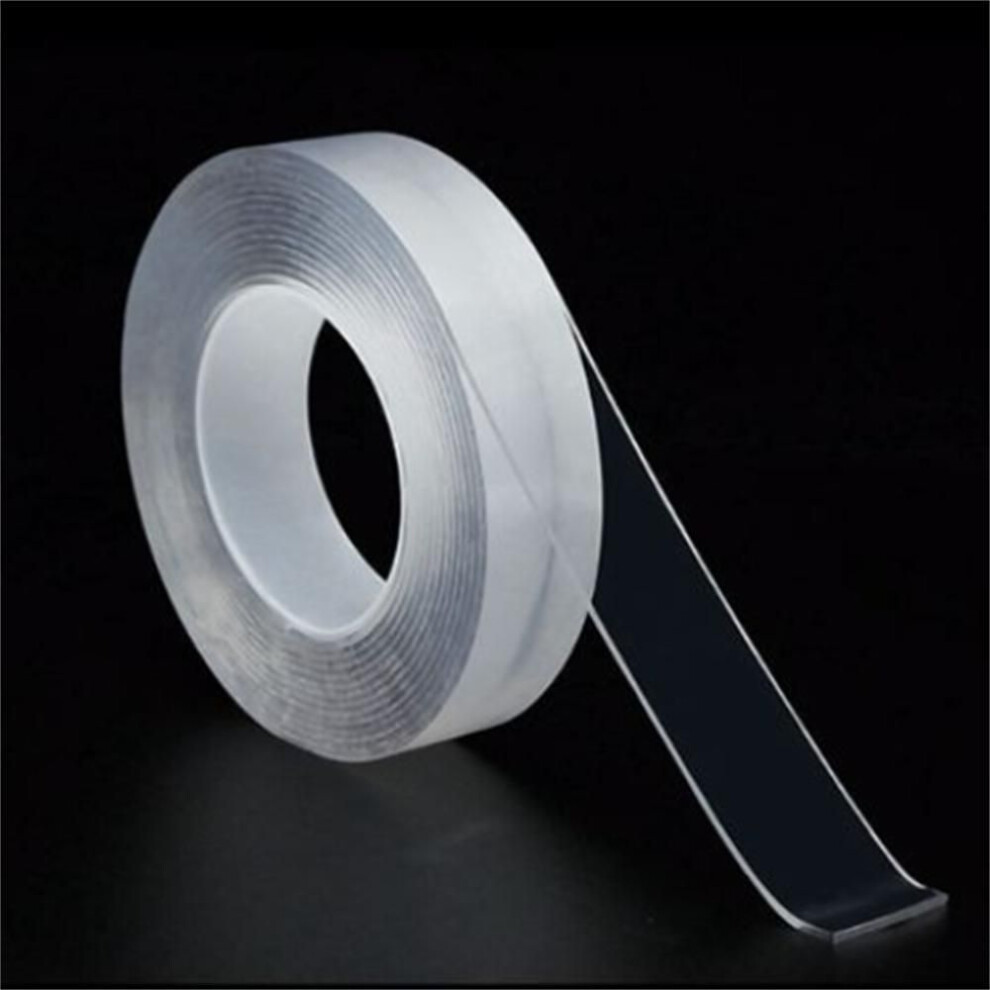 (white, 20mm&3M&1mm) 1/2/3/5m Nano Tape Double Sided Tape Transparent Reusable Waterproof Adhesive Tapes Cleanable Kitchen Bathroom Supplies Tapes