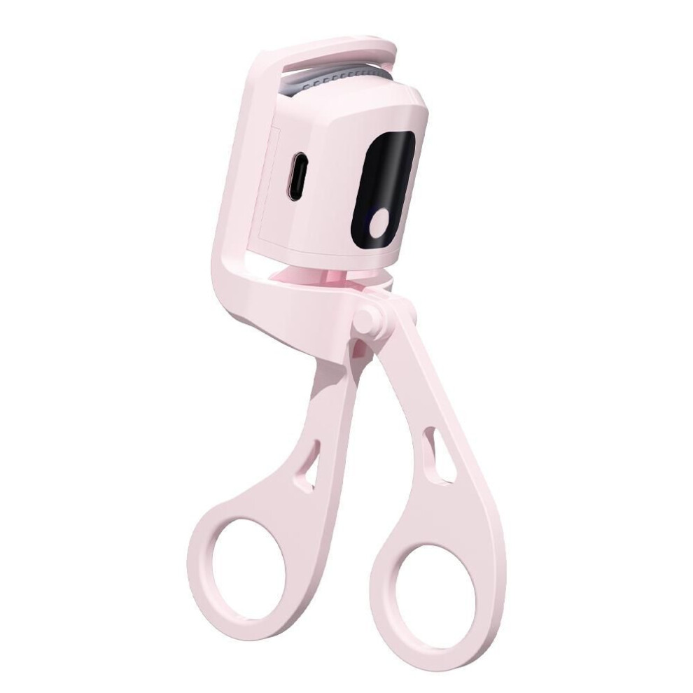 (pink, 1pcs) Heated Eyelash Curlers Rapid Heated Lash Curler Quick Natural Curling For Long Lasting With Sensing Heating Silicone Pad