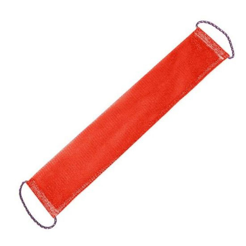 (red) Super Absorbent Back Scrubber Towel Convenient Long Lasting Wide Application Exfoliating Washcloth With Handles