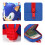 Sonic The Hedgehog Sonic The Hedgehog 3D EVA Backpack Rucksack School Bag Blue 8