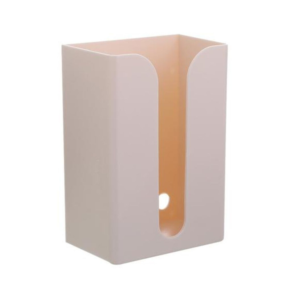 (beige) Bathroom Tissue Storage Box Wall Mount Wide Mouth Toilet Paper Holder Multifunctional Living Room Dining Room Napkin Dispenser Box Household Supplies