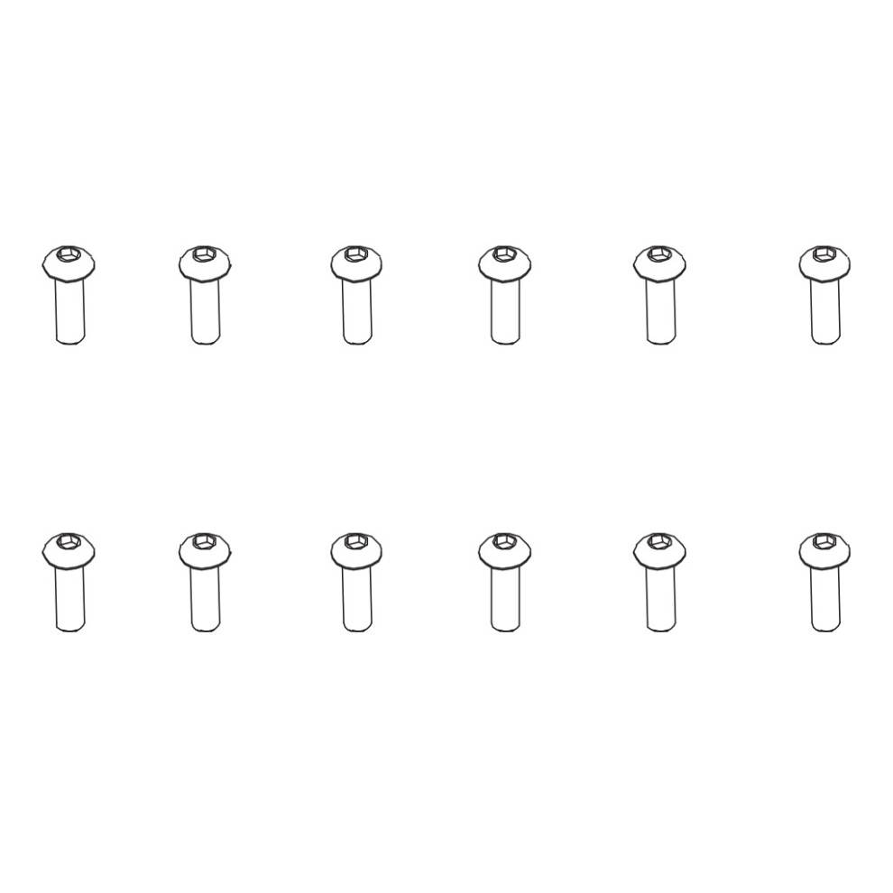 PD Racing B Head Hex Screw HM3x10 12pcs 502-022-image-OPC-PFZV9WB-NEW