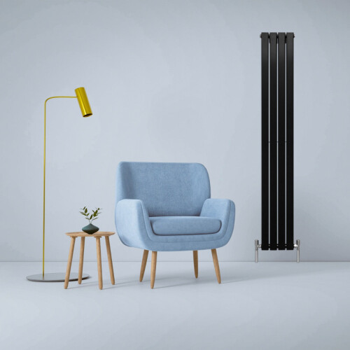 Radiateur Plat Mural Acier Chauffage Central Vertical Design Style Scandinave 1