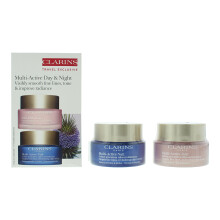 Clarins Multi-Active Day & Night Cream Gift Set – 2 x 50ml (Hydration & Anti-Aging)