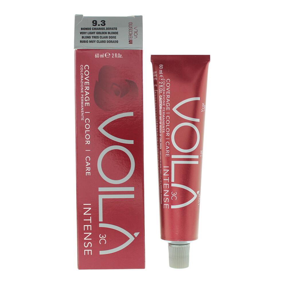 Intercosmo Voil? 3C Intense 9.3 Very Light Golden Blonde Hair Colour 60Ml