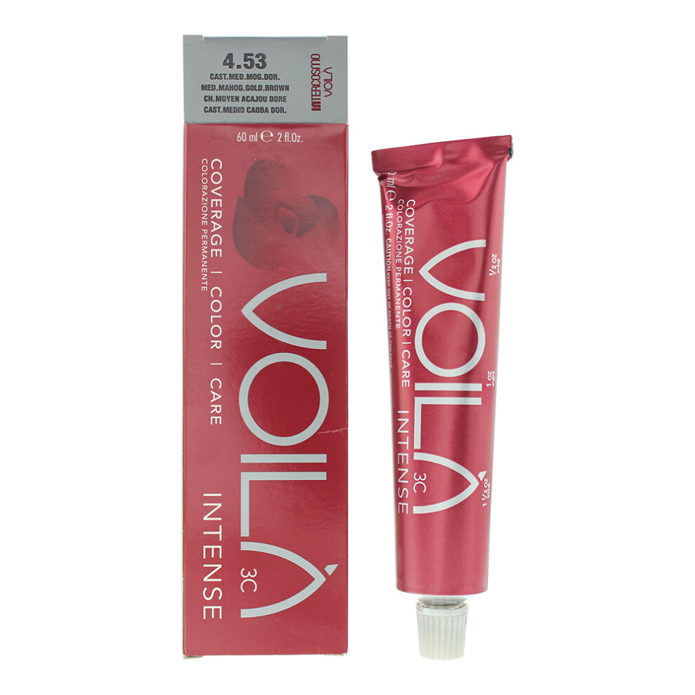 Intercosmo Voil? 3C Intense 4.53 Medium Mahogany Golden Brown Hair Colour 60Ml