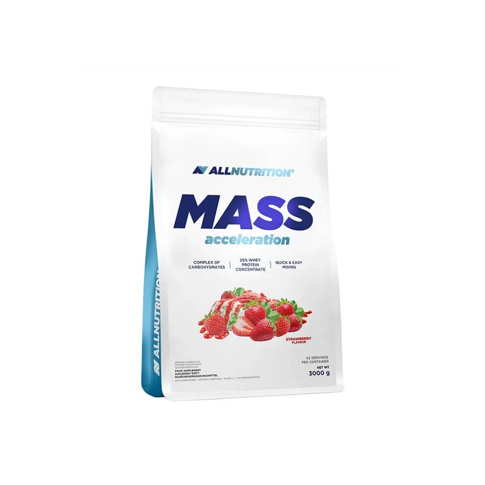 Allnutrition Mass Acceleration, Strawberry - 3000G