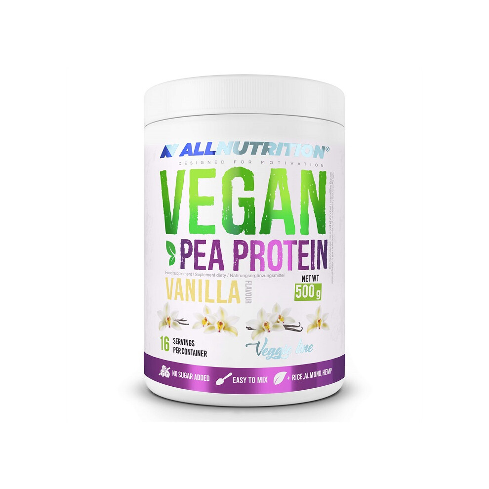 Allnutrition Vegan Pea Protein, Vanilla - 500G