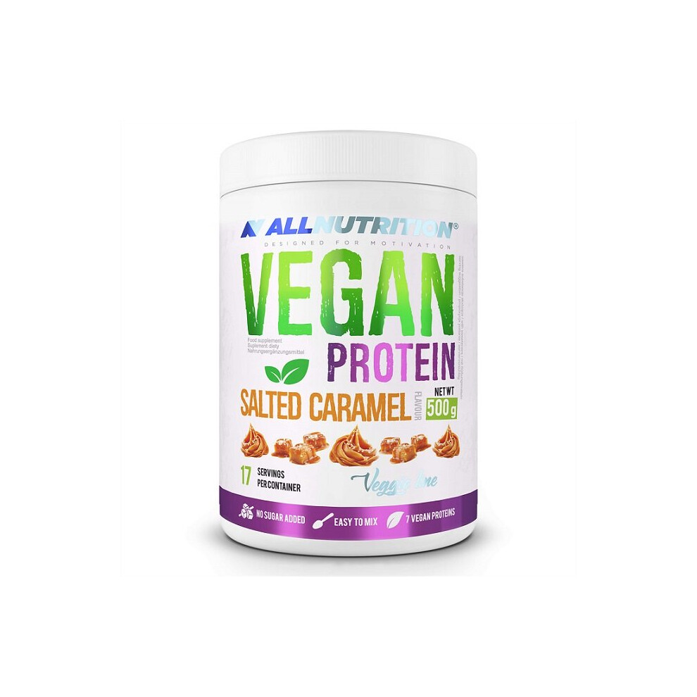 Allnutrition Vegan Protein, Salted Caramel - 500G