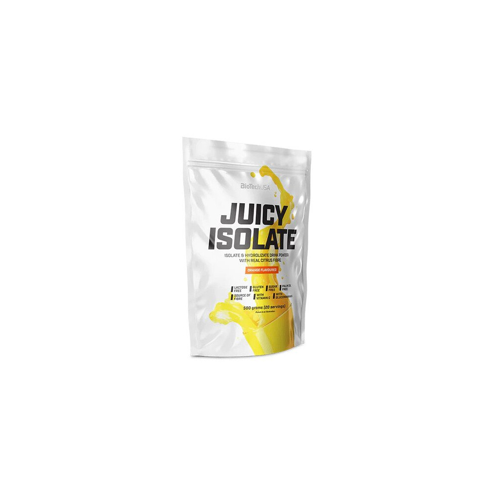 BioTechUSA Juicy Isolate | Gluten-Free, Lactose-Free, Sugar-Free | Refreshing Protein Soft Drink | with Fiber and Vitamin C, 500 g, Orange - Image 7