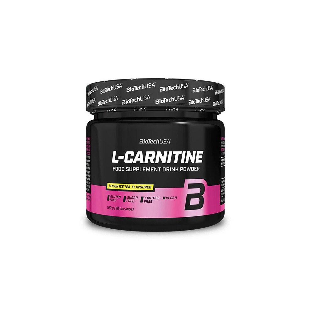 BioTechUSA L-Carnitine Drink Powder, Lemon Ice Tea - 150 grams - Image 5