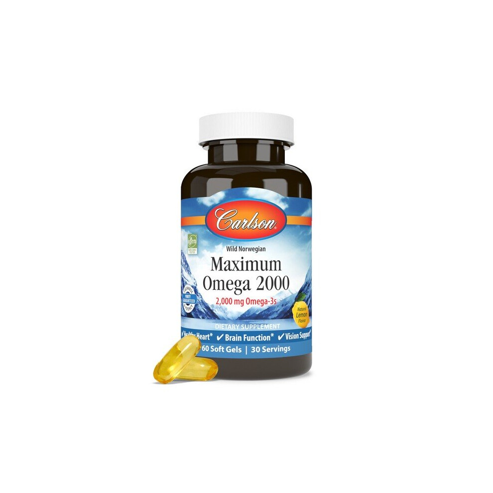 Carlson Labs Maximum Omega 2000 - 60 Softgels