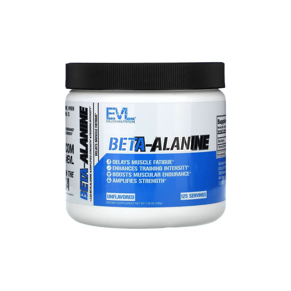 Evlution Nutrition Beta-Alanine, Unflavored - 200G