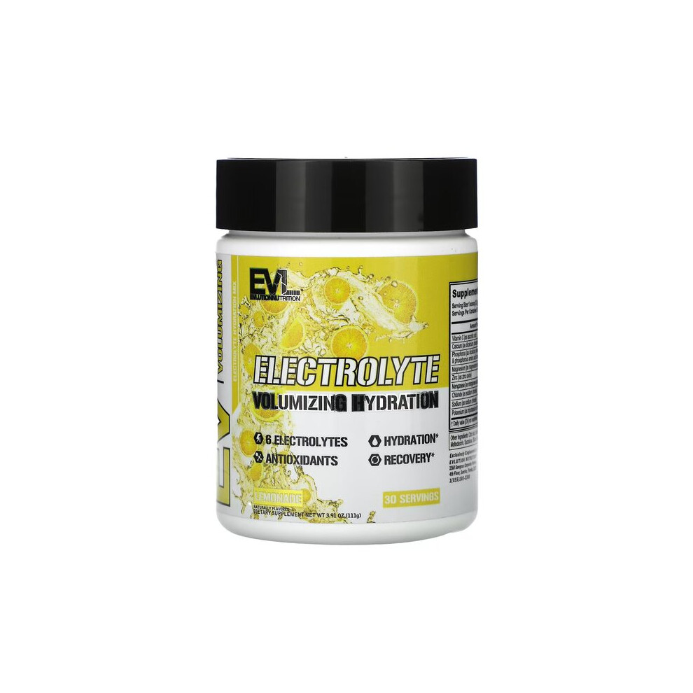 Evlution Nutrition Electrolyte, Lemonade - 111G