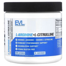 EVLution Nutrition, L-Arginin+L-Citrullin, Ungeschmackt, 5,29 Unzen (150 g)