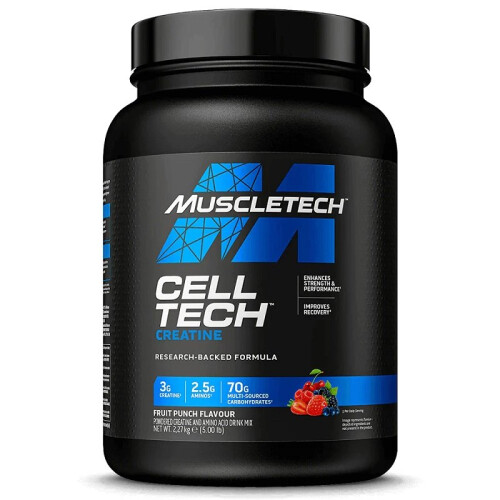 Muscletech Cell-Tech Creatine, Fruit Punch (New Formula) - 2270g
