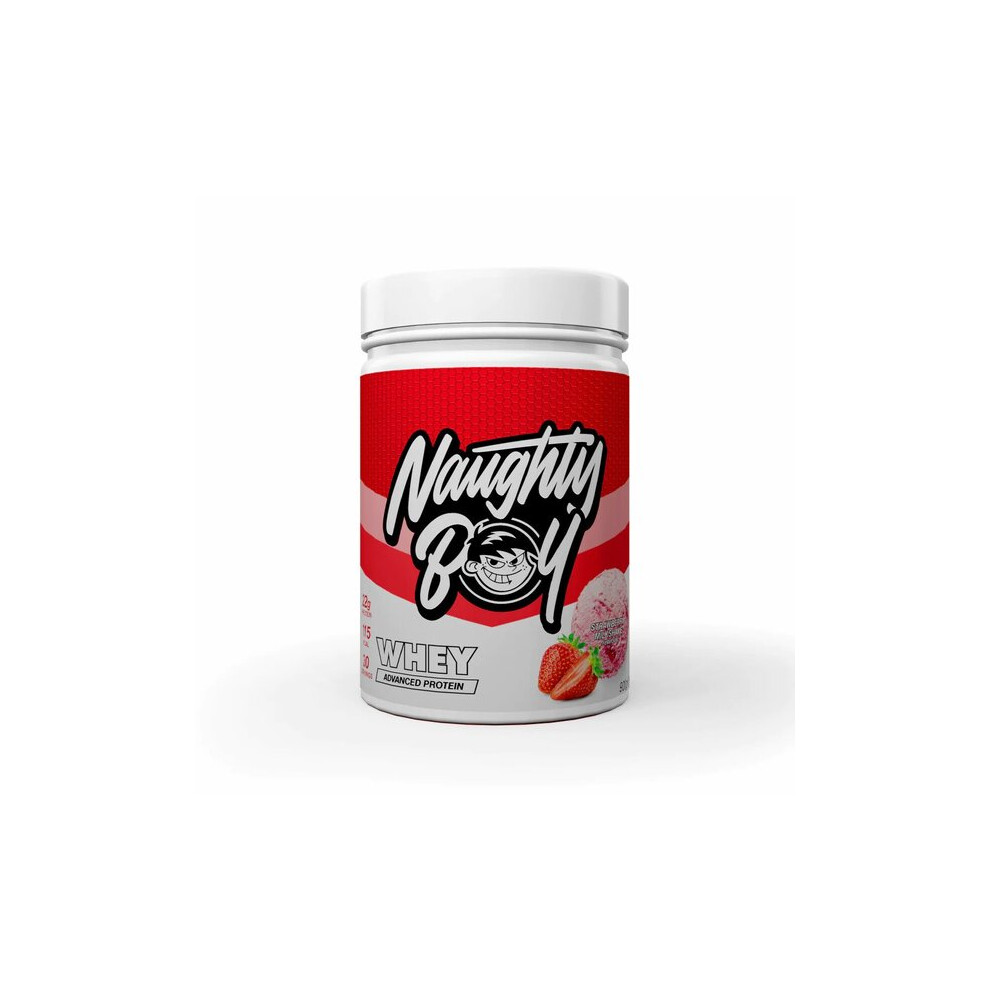 Naughty Boy Advanced Whey, Strawberry Milkshake - 900G