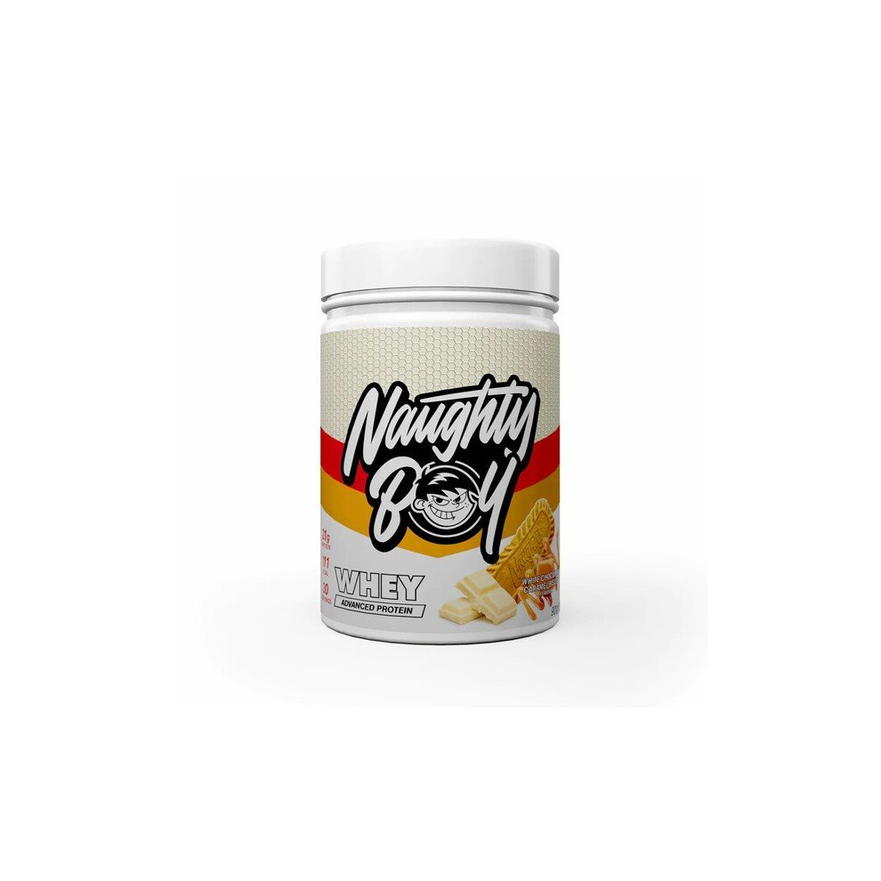 Naughty Boy White Advanced Whey, Chocolate Caramel Biscuit - 900G