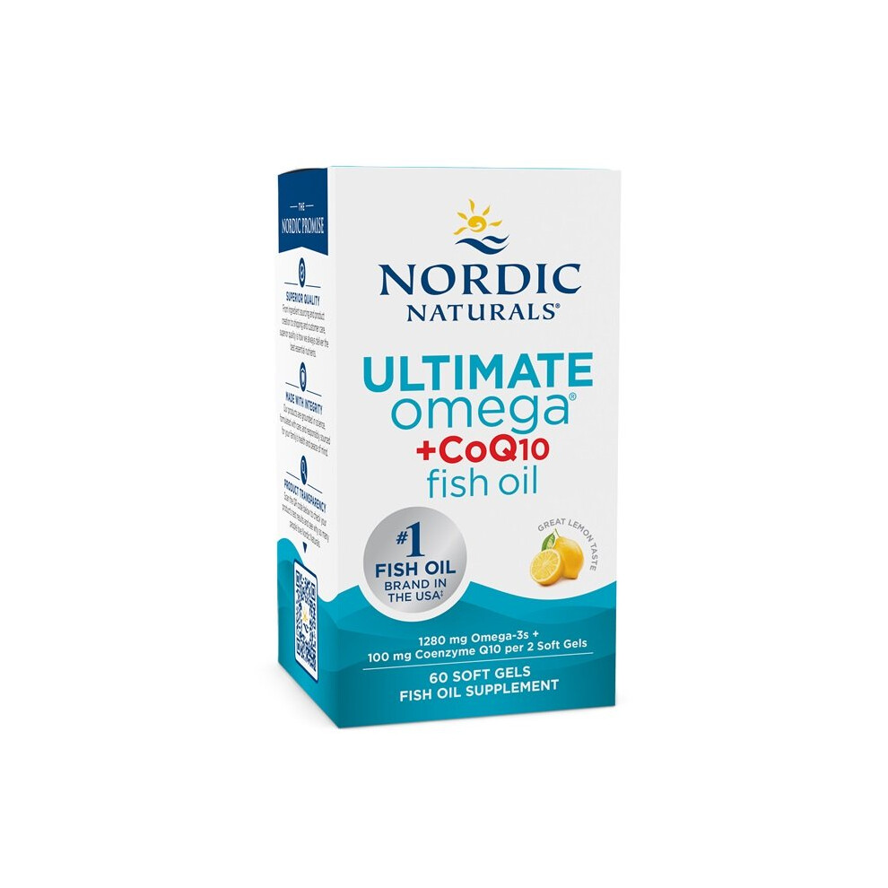 Nordic Naturals Ultimate Omega + Coq10, 1280Mg Lemon (Ean 768990891151) - 60 Softgels