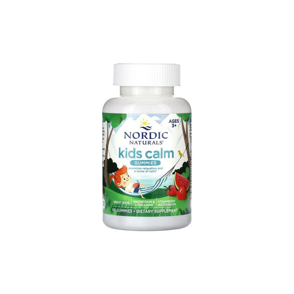 Nordic Naturals Kids Calm Gummies, Strawberry Watermelon - 60 Gummies