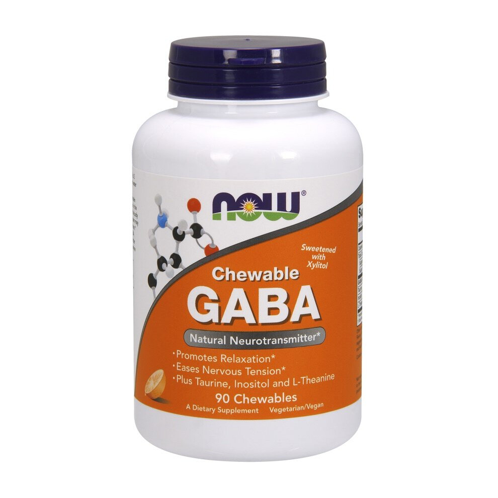 Now Foods Gaba Chewable With Taurine, Inositol And L-Theanine - 90 Chewables