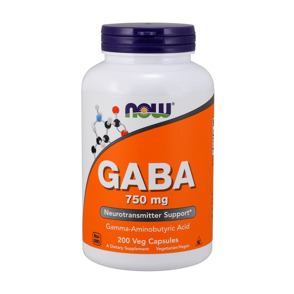 Now Foods Gaba, 750Mg - 200 Vcaps