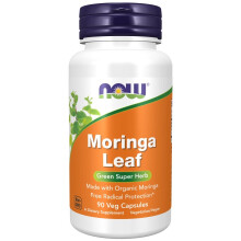 NOW Foods, Moringa Blatt, 90 Veg Kapseln