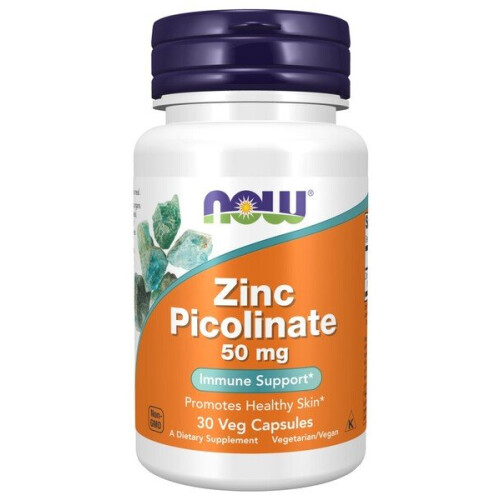 NOW Foods Zinc Picolinate, 50mg - 30 vcaps