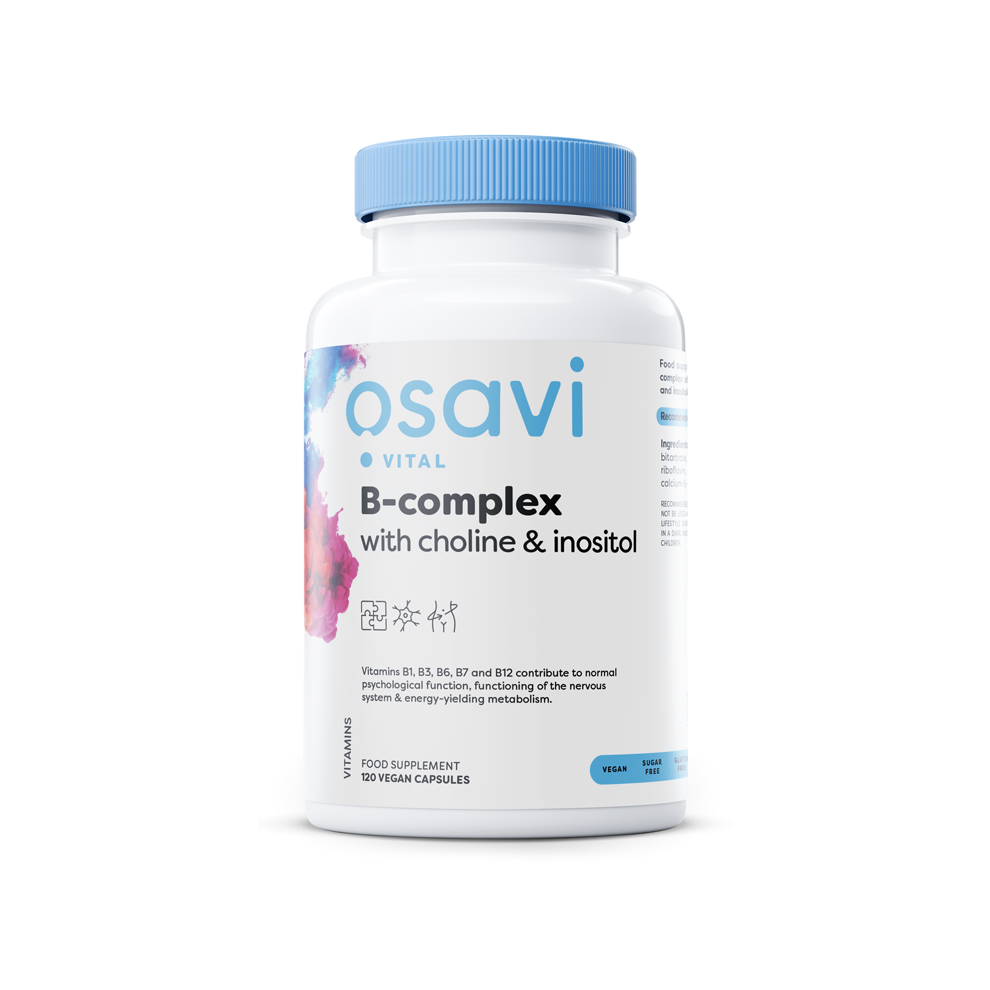 Osavi B-Complex With Choline & Inositol - 120 Vegan Caps