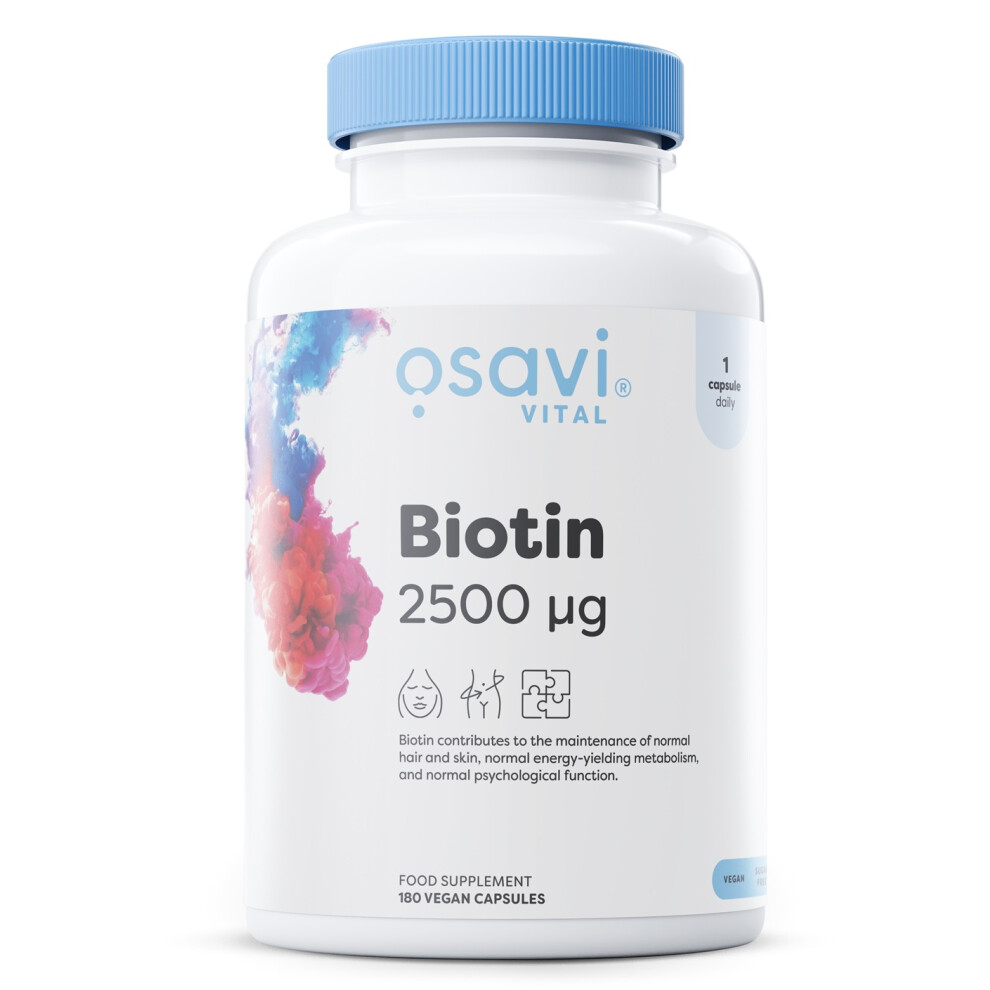 Osavi Biotin, 2500Mcg - 180 Vegan Caps