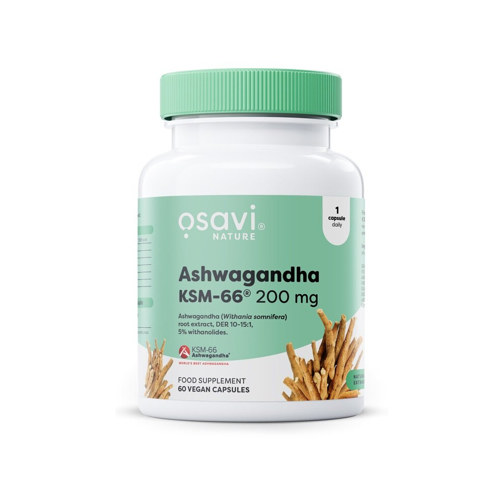 Osavi Ashwagandha Ksm-66, 200Mg - 60 Vegan Caps