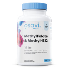 MethylFolate & Methyl-B12 - 120 Vegan Caps for Folate & B12 Support