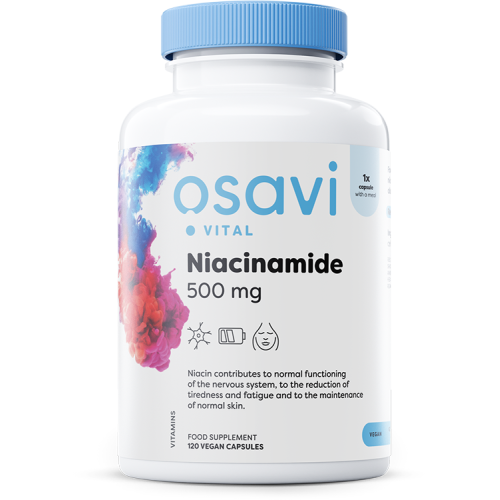 Niacinamide, 500mg - 120 vegan caps