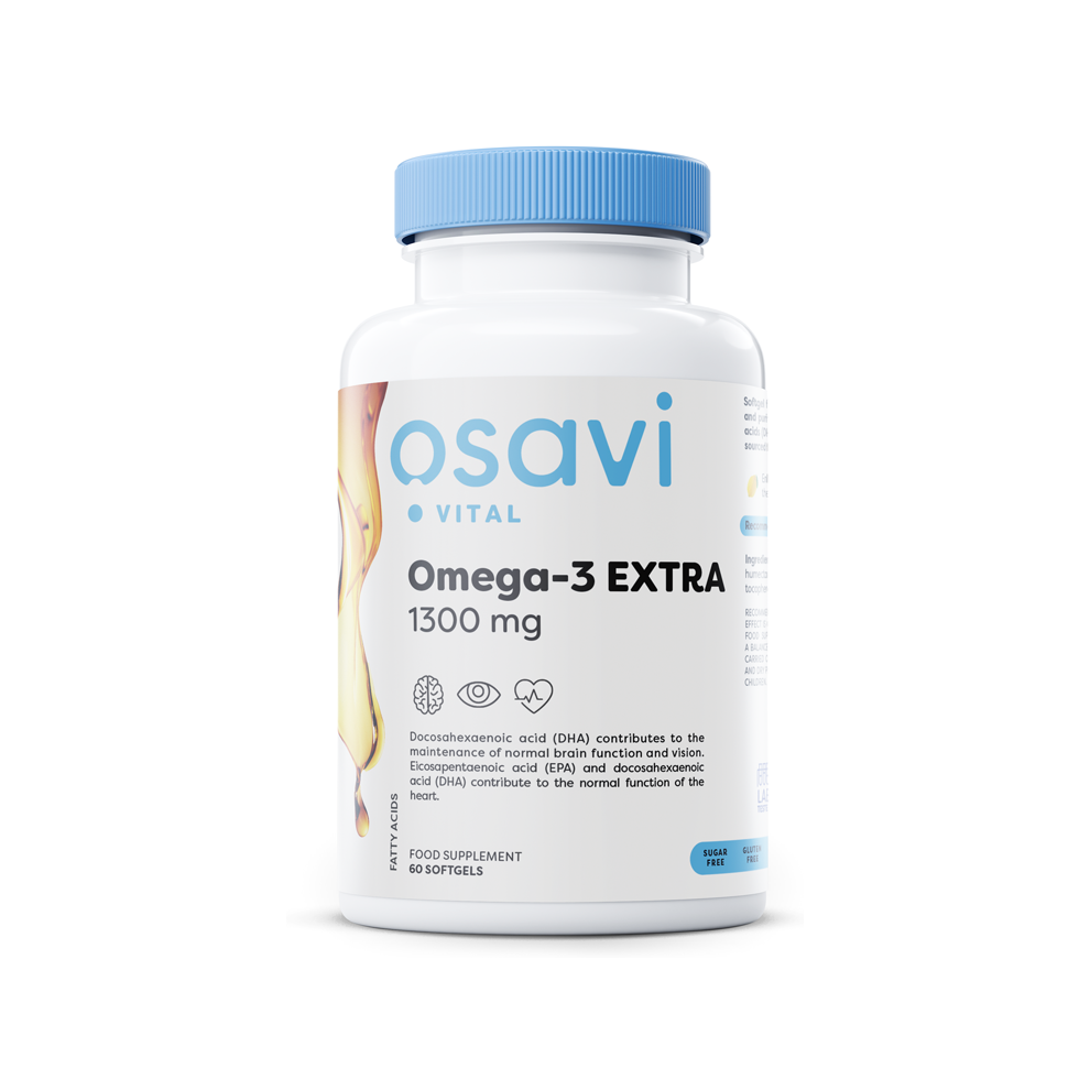 Osavi Omega-3 Extra Molecularly Distilled, 1300Mg (Lemon) - 60 Softgels