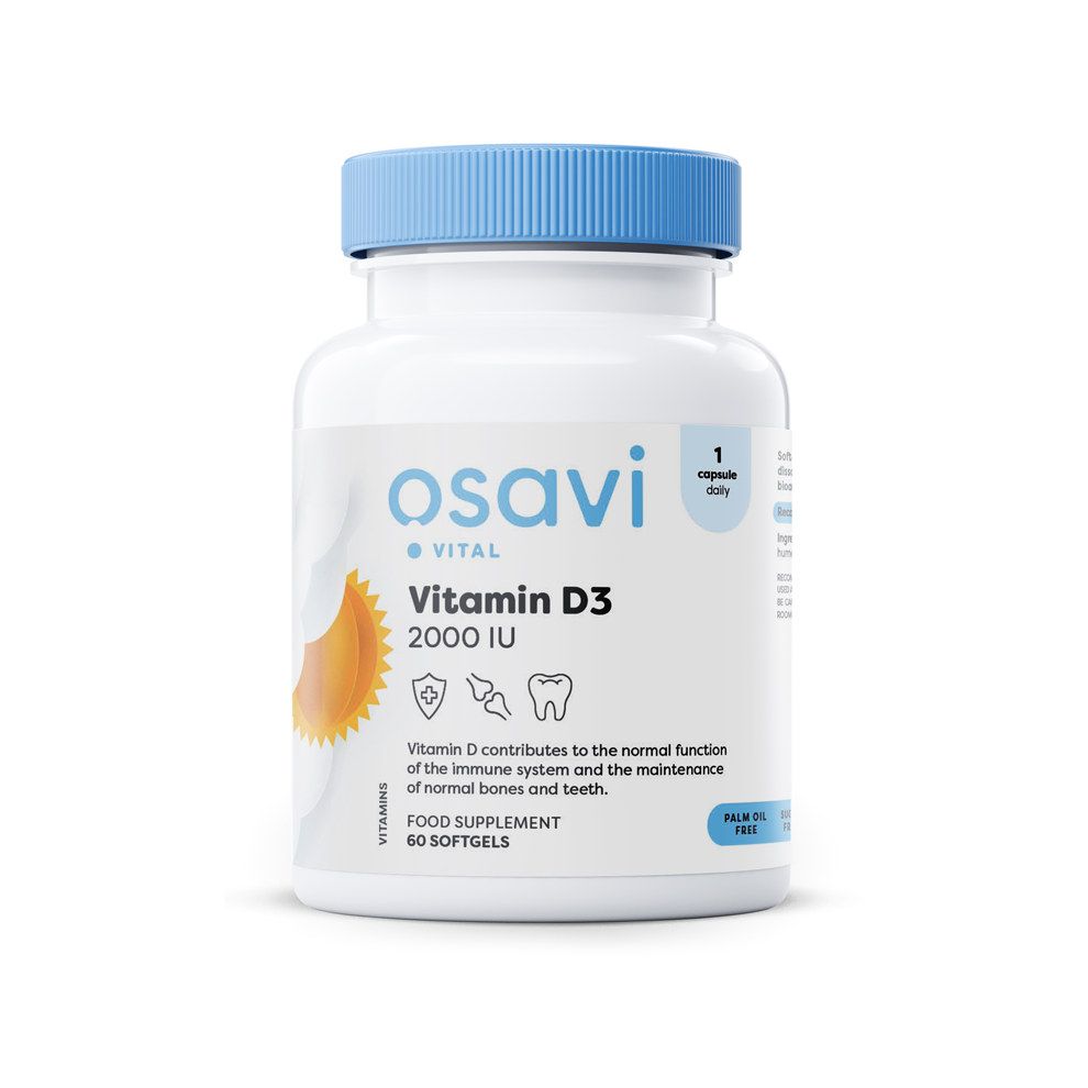 Osavi Vitamin D3, 2000Iu - 60 Softgels