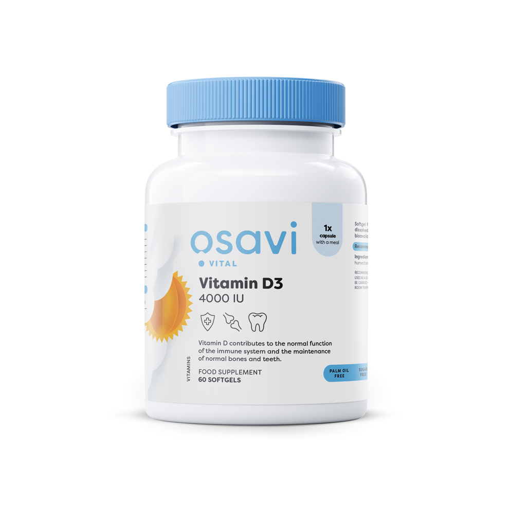 Osavi Vitamin D3, 4000Iu - 60 Softgels