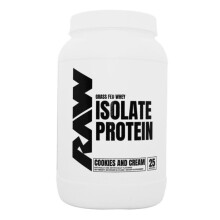 Raw Nutrition, Protéine d'Isolat de Lactosérum d'Herbage, Cookies et Crème, 1,98 lb (900 g)