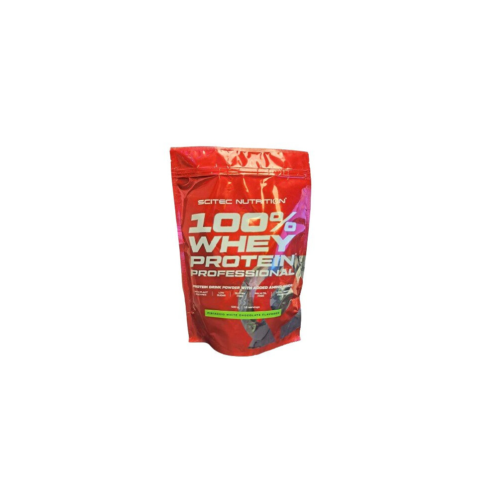 Scitec 100% Whey Protein Professional, Pistachio White Chocolate - 500G