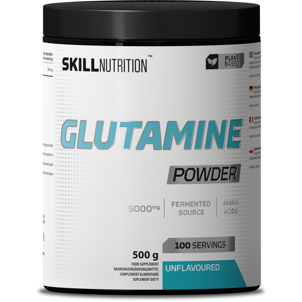 Skill Nutrition Glutamine Powder, Unflavoured - 500G - Image 3